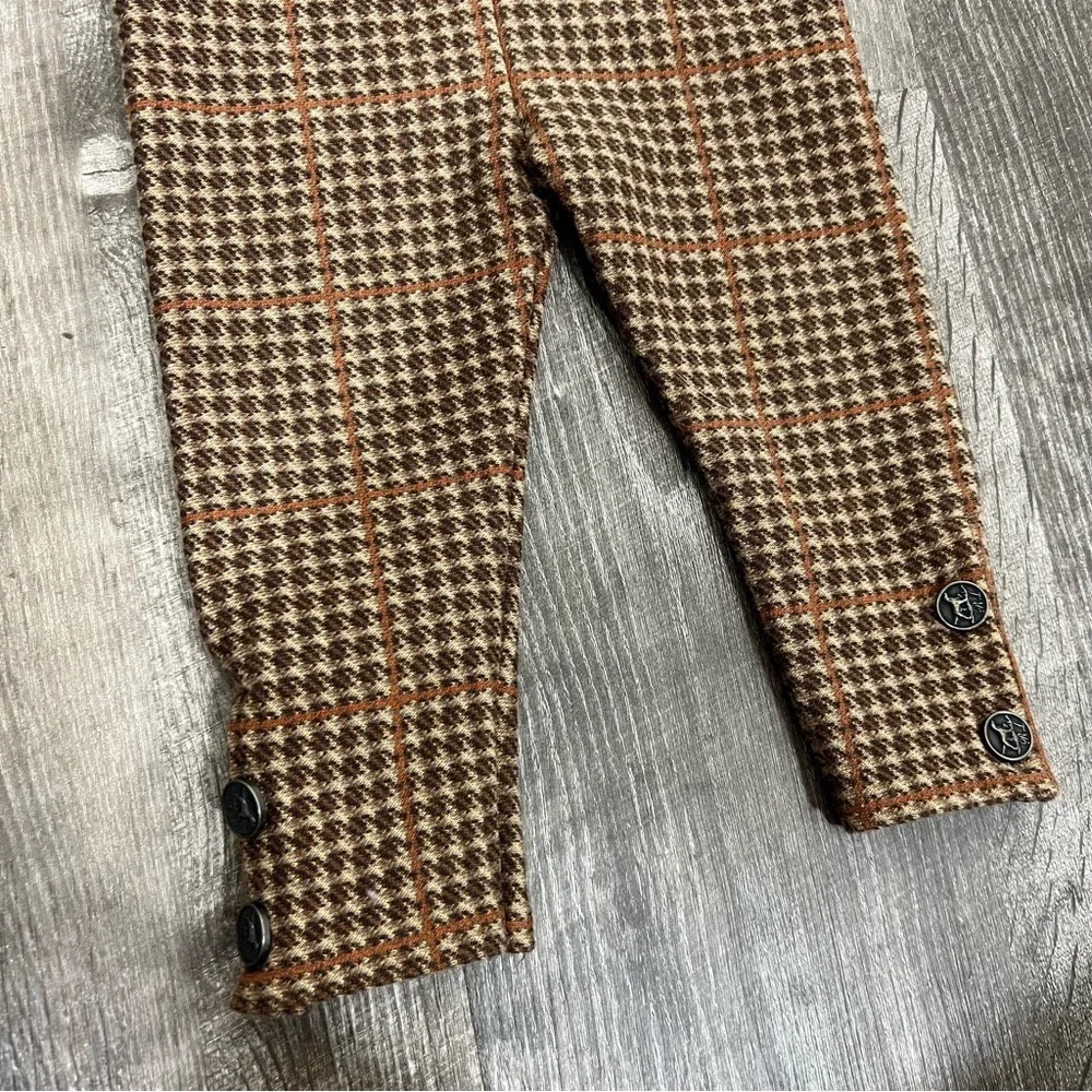Ralph Lauren Orange Plaid Dress & Leggings Set